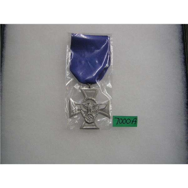 German 18 year police service medal WWII retro style