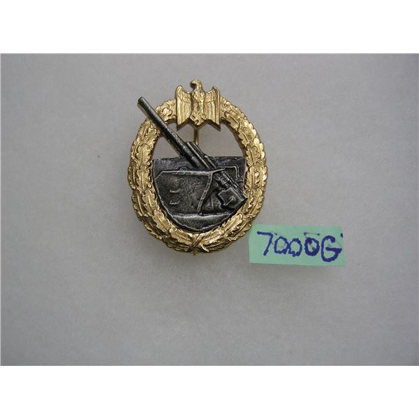 German war badge for the coastal artillery WWII retro style