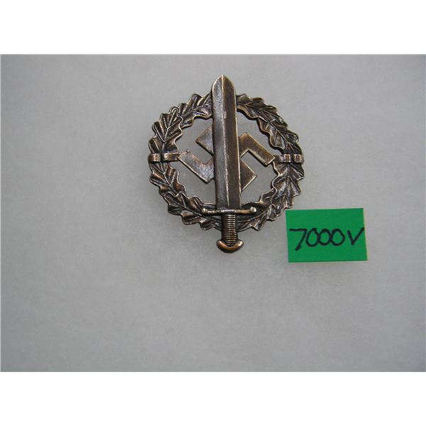 German SA sports badge bronze color WWII retro style