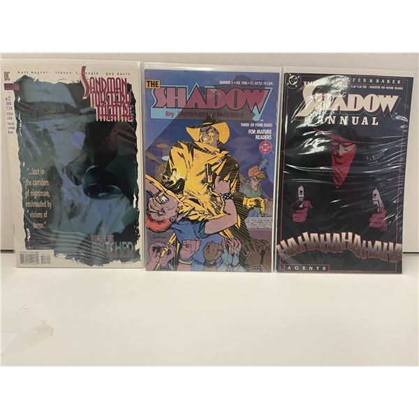 Sandman Mystery Theatre #27, The Shadow Vol. 3 #3, The Shadow Vol. 4 Annual #2