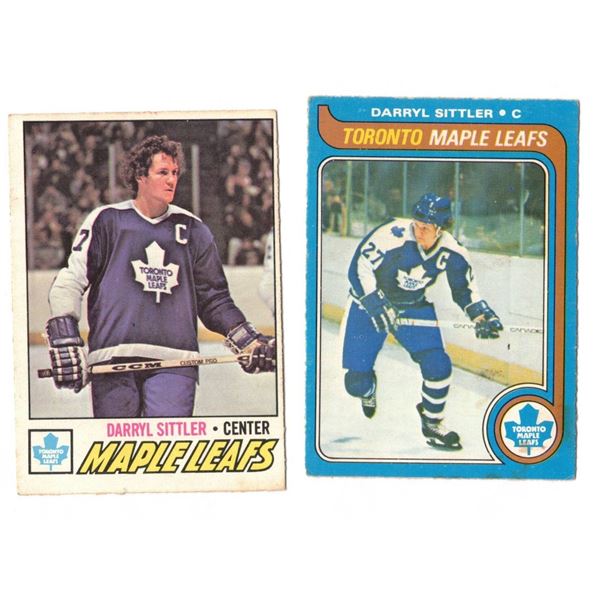 1977-78 O-P-C Darryl Sittler Toronto Maple Leafs #38 AND 1979-80 O-P-C Darryl Sittler Leafs #120