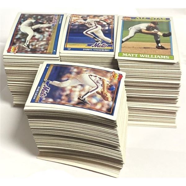 1991 Topps Baseball Cards set missing 43 cards