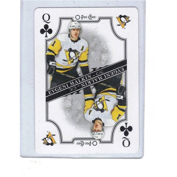Evgeni Malkin O-Pee-Chee Queen of Clubs Hockey Card