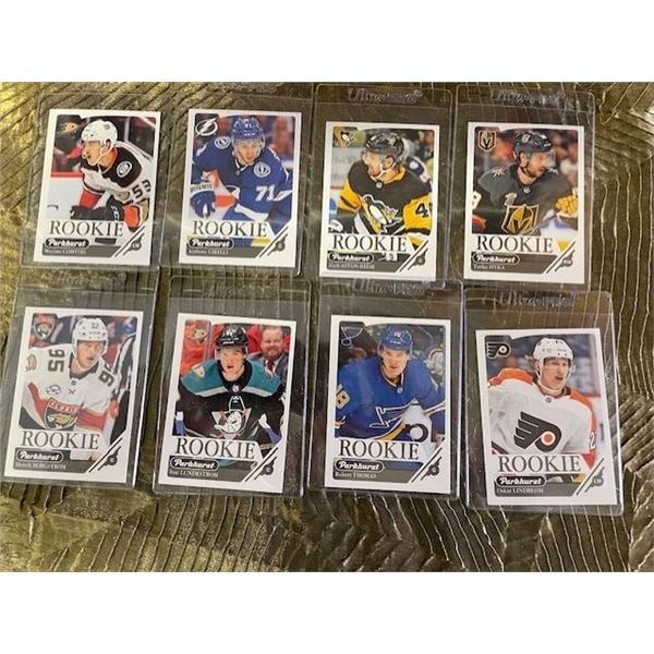 2018-2019 Parkhurst Rookie cards x8