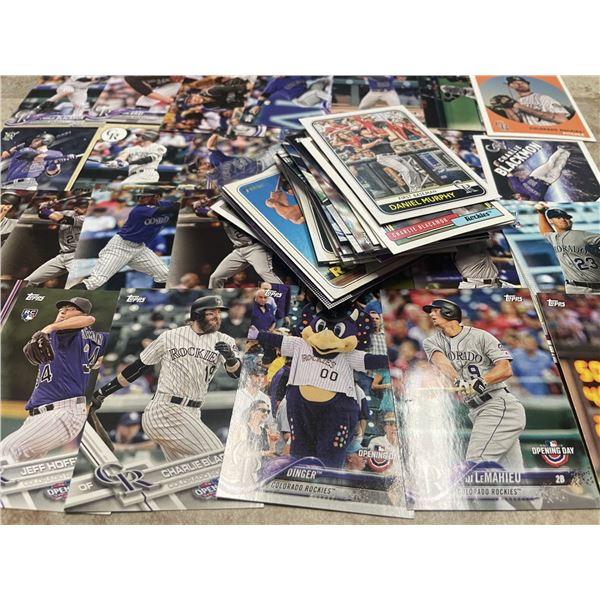Colorado Rockies Baseball Cards as shown