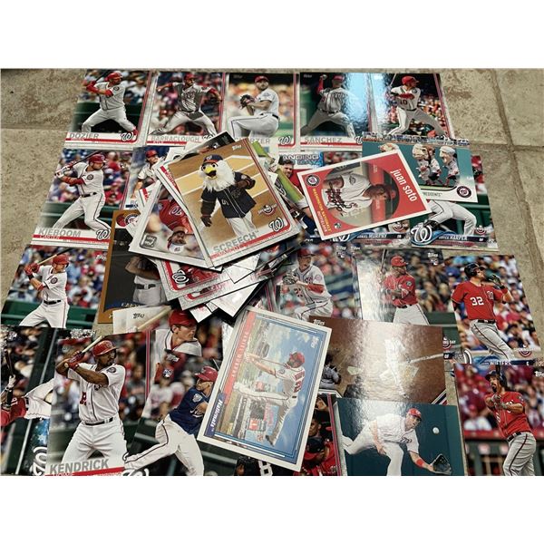 Nationals Baseball Cards as shown