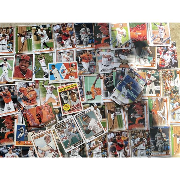 Baltimore Orioles Baseball Cards as shown