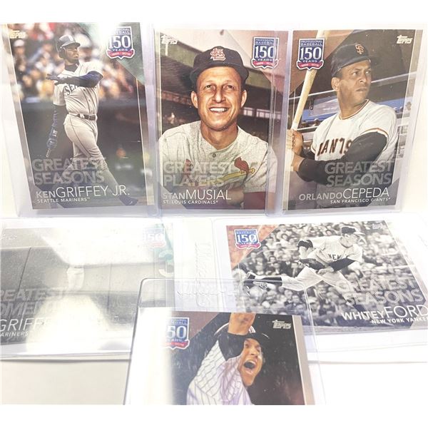 2019 Topps 150 Years of Baseball Cards , SIX Cards