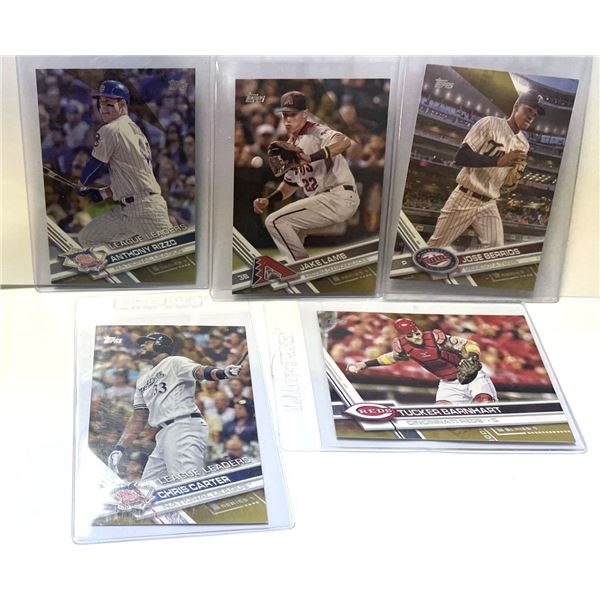 2017 Topps Baseball Cards Five Limited Number Series 1