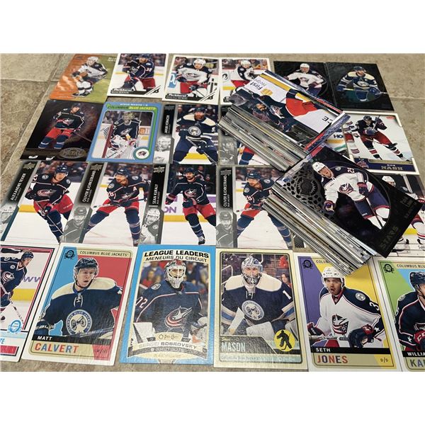 Columbus Blue Jackets Hockey Cards As Shown