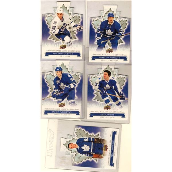 Upper Deck 2017 Maple Leafs Centennial  FIVE CARDS