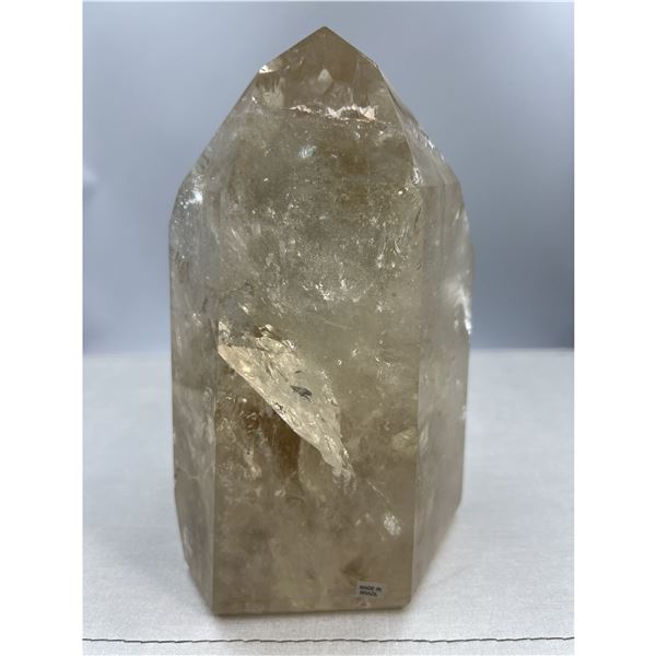 8 X 3.8 INCH  NATURAL CITRINE WITH AURA  HIGH GRADE FROM BRAZIL