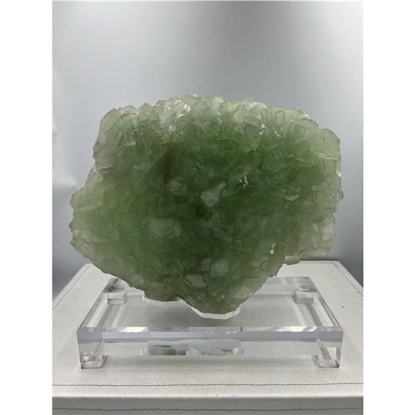 10.5 x 8.5 INCH LARGE GREEN FLUORITE SPECIMEN COLLECTOR PIECE