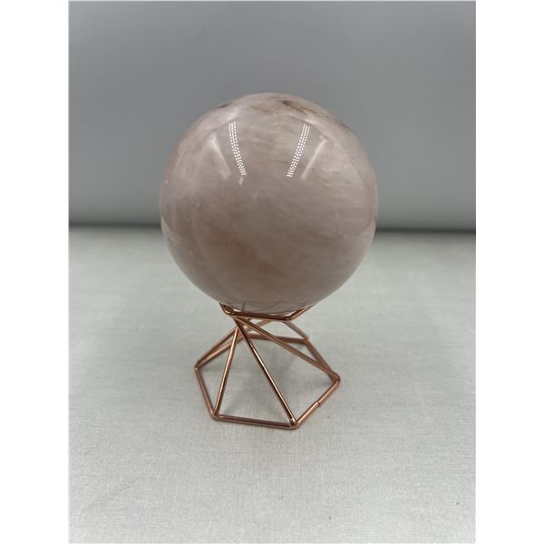 70 MM Rose Quartz Sphere Brazil