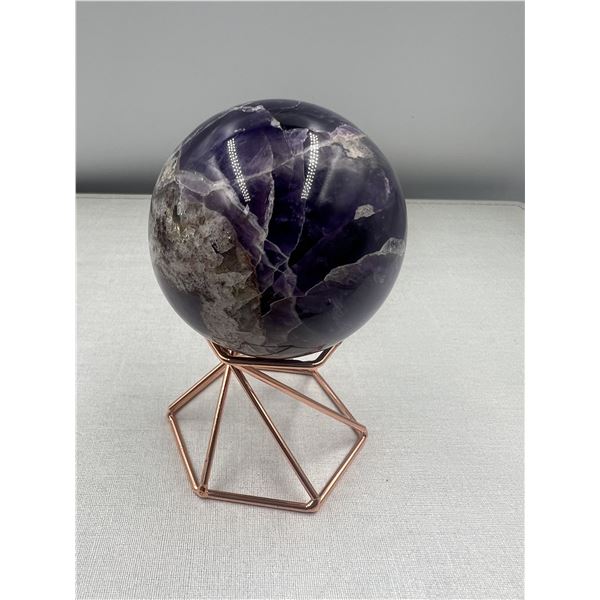 56.4 MM Amethyst Chevron Sphere