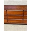 Image 3 : Satin Walnut 9 Drawer Lowboy Dresser Approx: 72 x 18 & 30"T