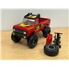 Image 1 : Tonka Pressed Steel Off Road Truck with Spare Tire & Accessories Approx: 14.5x7.5 & 8.5"T