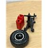 Image 6 : Tonka Pressed Steel Off Road Truck with Spare Tire & Accessories Approx: 14.5x7.5 & 8.5"T