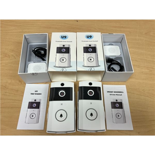 2 Visualizable Smart Doorbells U9 (appear new, not tested)