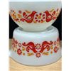 Image 2 : Pyrex Friendship Pattern 1.5 Pint Mixing Bowl & 1 Quart Casserole (no lid)