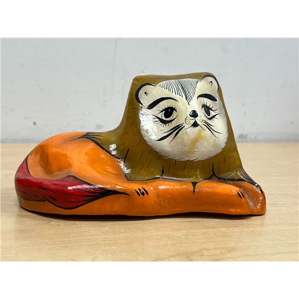 Paper Mache Figural Lion - Tonala Mexico 6.75"