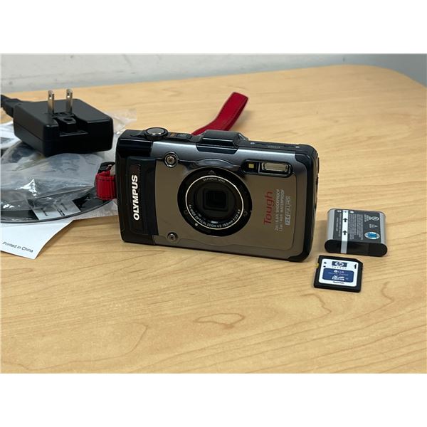 Olympus Tough TG-1 Digital Camera - has battery, charger, SD card & accessories