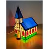 Image 2 : Nice Stained Glass Table Lamp - Works but needs new bulb - Approx: 7 x 5.5 & 9.75"T