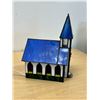 Image 5 : Nice Stained Glass Table Lamp - Works but needs new bulb - Approx: 7 x 5.5 & 9.75"T