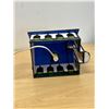 Image 6 : Nice Stained Glass Table Lamp - Works but needs new bulb - Approx: 7 x 5.5 & 9.75"T