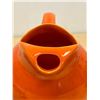 Image 3 : Vintage Orange Ball Jug / Handled Pitcher - Possibly Homer Laughlin 7.5"T