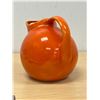 Image 5 : Vintage Orange Ball Jug / Handled Pitcher - Possibly Homer Laughlin 7.5"T