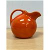 Image 6 : Vintage Orange Ball Jug / Handled Pitcher - Possibly Homer Laughlin 7.5"T