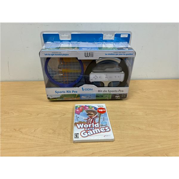 New / Sealed Nintendo Wii World Party Games & Sports Kit Pro