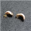 Image 3 : 14K Yellow & White gold earrings.  Marked 14K on posts.  Very nice!