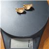 Image 4 : 14K Yellow & White gold earrings.  Marked 14K on posts.  Very nice!