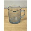 Image 2 : Saphire Blue Fire King Embossed Measuring Cup & Hazel Atlas 2 cup embossed Measure