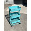 Image 1 : 3 Tier Metal Rolling Cart - Approx: 17x12 & 30.5"T