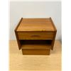 Image 2 : Teak Nightstand / Side Table - Approx: 18x15 & 18.5"T