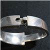 Image 6 : Stunning 950 Silver & stone (Sodalite or Lapis??) bracelet with hinge - see description and photos