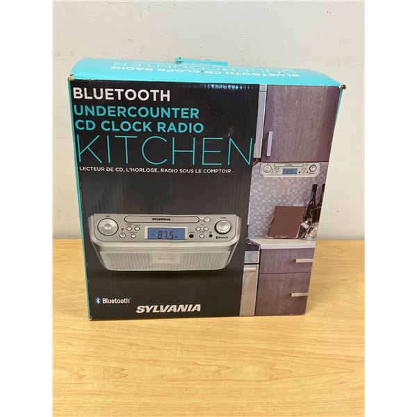 Bluetooth Undercounter CD Clock Radio with Remote - appears new, see photos
