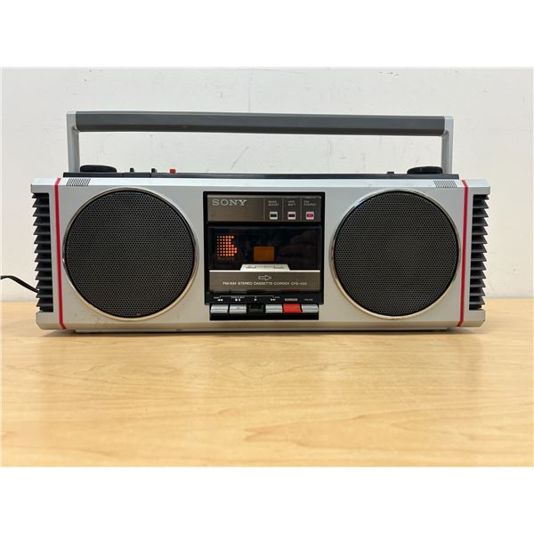 AS IS Sony Rear Drive 3D Boombox Ghetto Blaster CFS-450