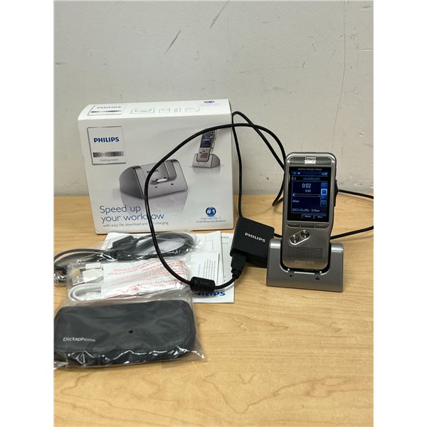 Philips Pocket Memo DPM7000 With Docking Station & Accessories - see photos, not tested