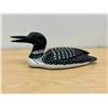 Image 1 : Hand Crafted Loon Duck Decoy Signed "Lew" 12"