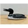 Image 2 : Hand Crafted Loon Duck Decoy Signed "Lew" 12"