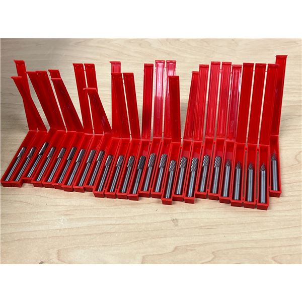 Lot of 25 New Double Cut Carbide Burs - see all photos