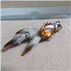 Image 5 : Antique Sterling Ward Brothers Scottish Grouse Foot Pin.  So unique!