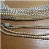 Image 6 : Antique & Vintage Pearl lot.  Includes 5 necklaces, 2 collars & a patch