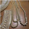 Image 8 : Antique & Vintage Pearl lot.  Includes 5 necklaces, 2 collars & a patch