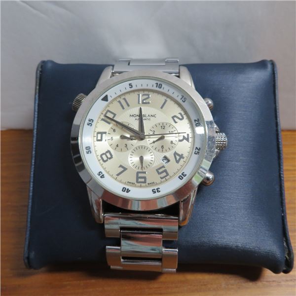Men's MONT BLANC lightly used watch.  In great working condition.  No COA - please see photos