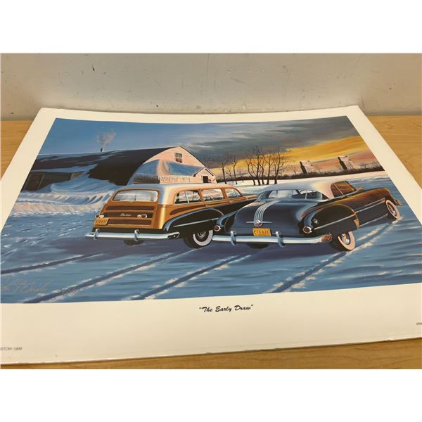 Signed John Bristow "The Early Draw" 47/300 Print (unframed) Approx: 23.5x17.5"